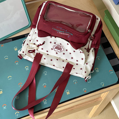 Stylische Wasserfeste Sternmuster Rucksack Brehn