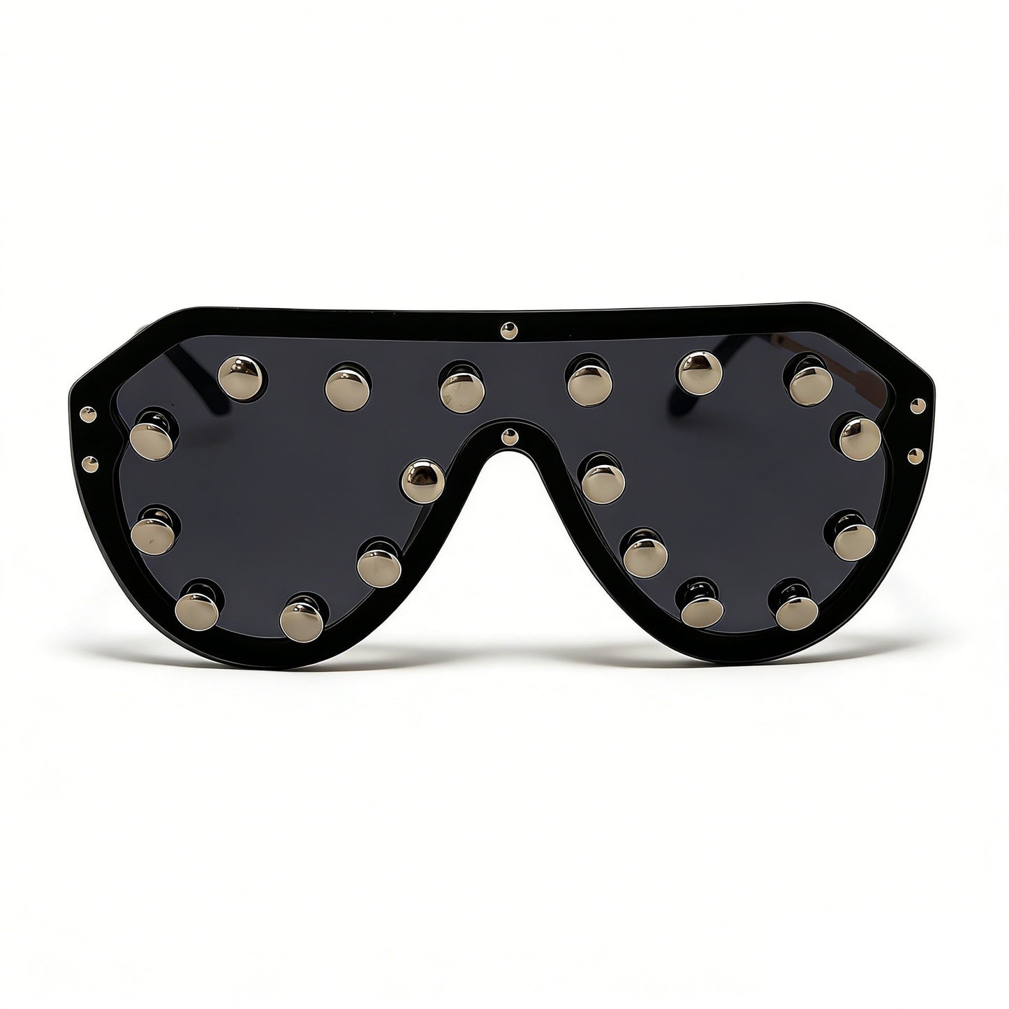 Damen trendige Sonnenbrille mit auffälligen Metallelementen Brehn