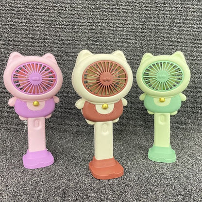 Unisex Tragbarer Mini Handventilator im niedlichen Katzenmotiv Brehn