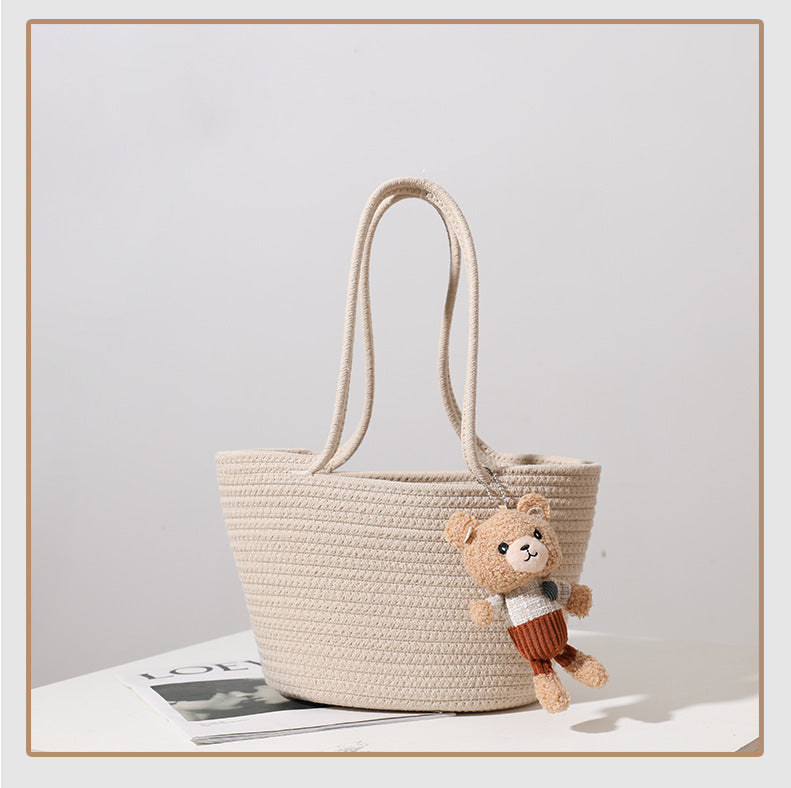 Damen Handgefertigte Strandtasche im modernen Makramee-Stil Brehn