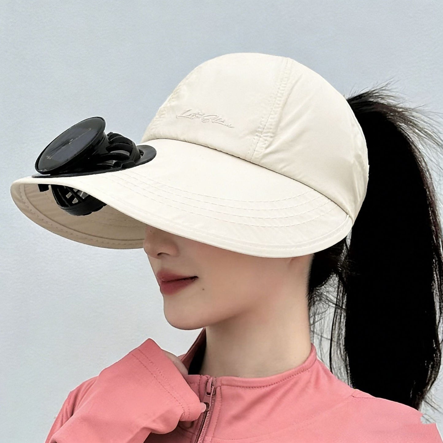solarbetriebene Mesh-Baseballmütze mit abnehmbarem Frontlüfter Brehn