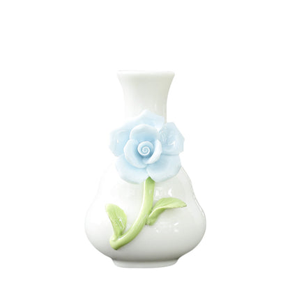 Künstlerische Blumenporzellanvase Brehn