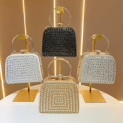 Elegante Handheld Strass Abendtasche