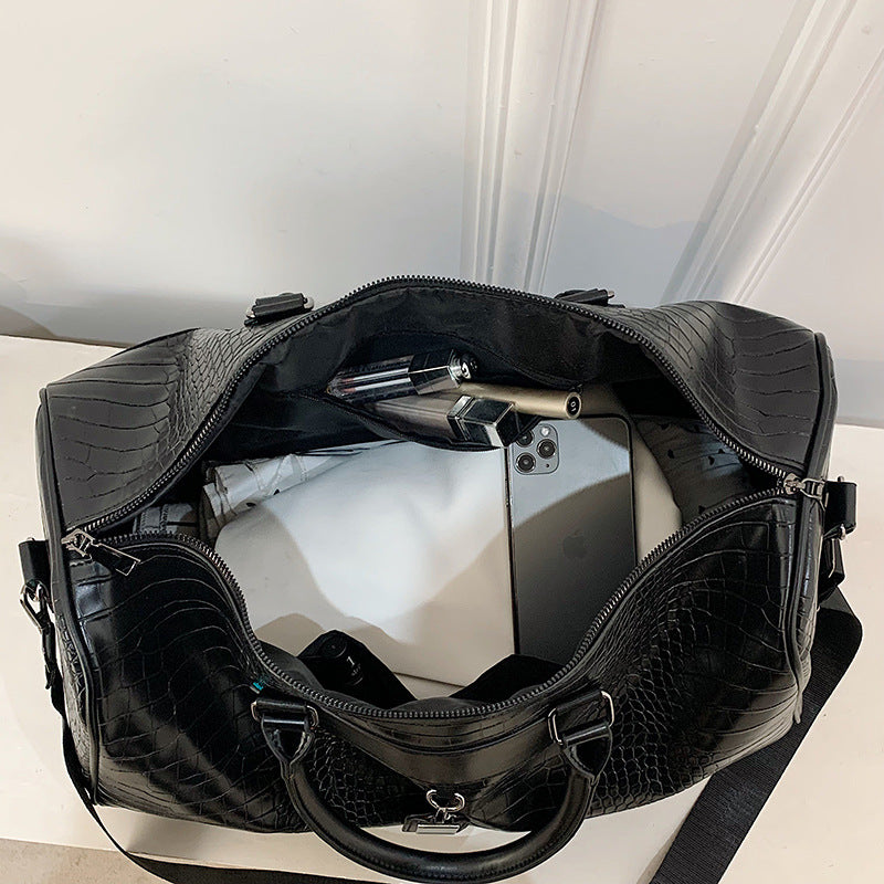 Krokodil-Textur Reise Duffle Bag Brehn