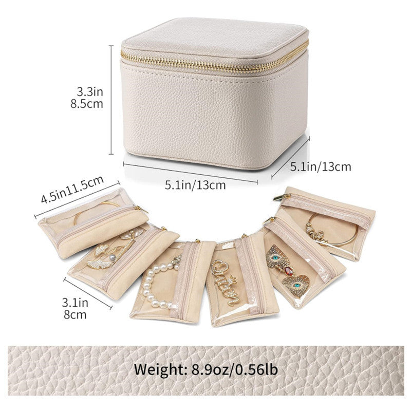 Schmuck-Organizer Tasche mit Transparenten Fächern Brehn