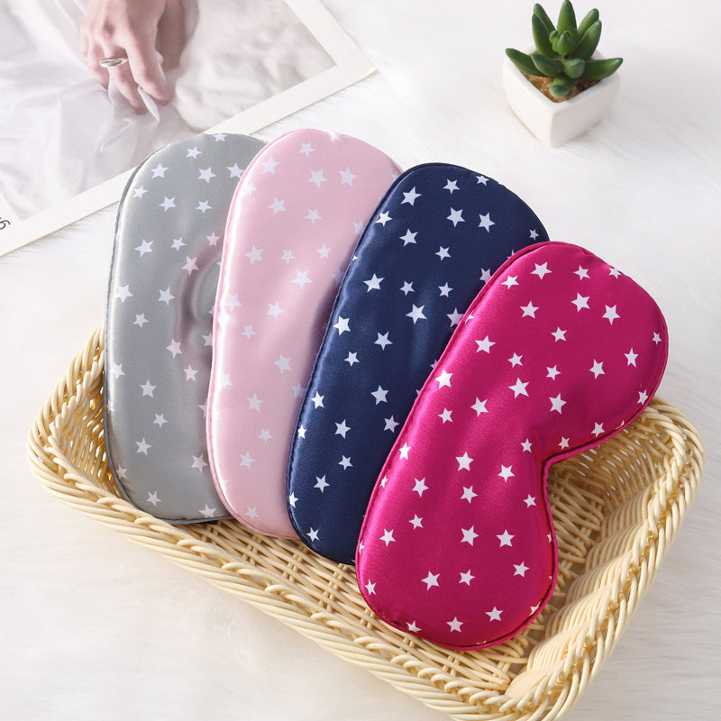Damen nan seidig-weiche contoured Schlafmaske mit Komfortpolster und Sternenmuster Brehn