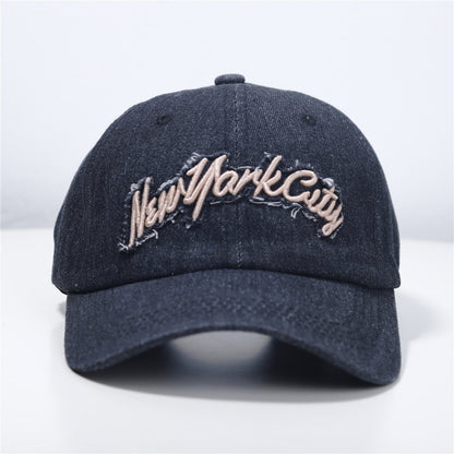 Frauen Distressed Denim Baseball Cap Brehn 1784083711