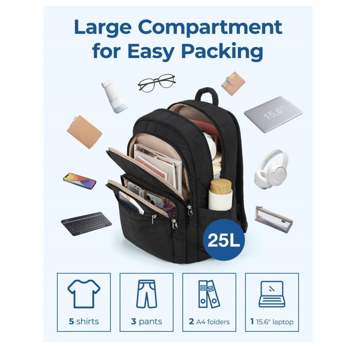 Stilvolle und Gepolsterte Rucksacktasche Brehn