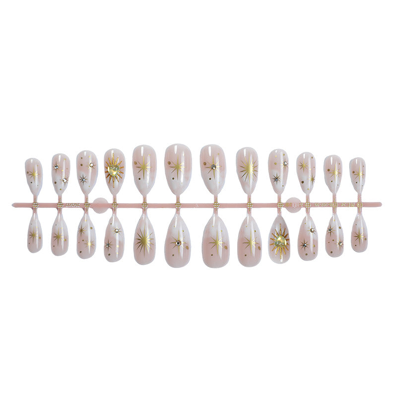 Glamouröse Künstlerische Aufklebenägel Set Brehn
