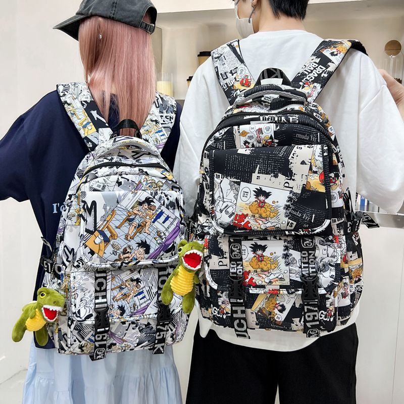 Rucksack Im Comic-Design mit Weichem Plüschanhänger Brehn