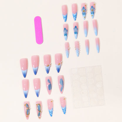 Ozean-inspirierter artikulierter Nagelset Brehn