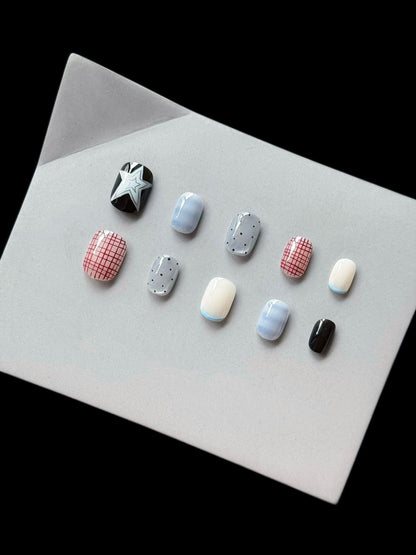 Künstlerische Nagelkunst Press-On Kollektion