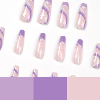 Kunstvolle Nagelverlängerungen mit trendigem Ombre-Design Brehn