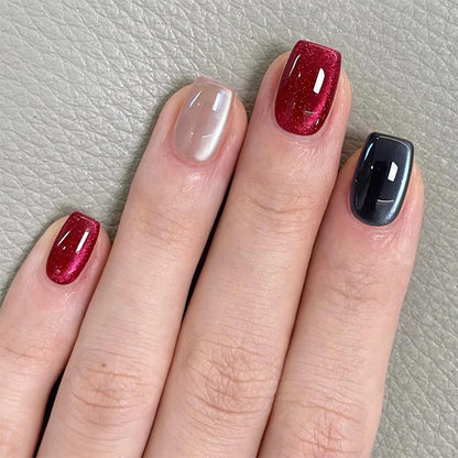 Elegantes Press-On Nail Art Set mit glitzernden Designs Brehn