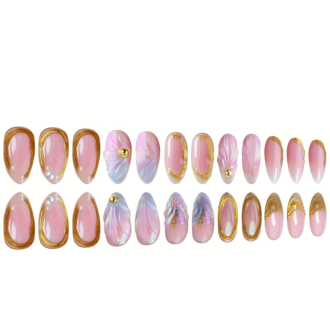 Künstlerische Gel-Nagelverlängerungen Brehn