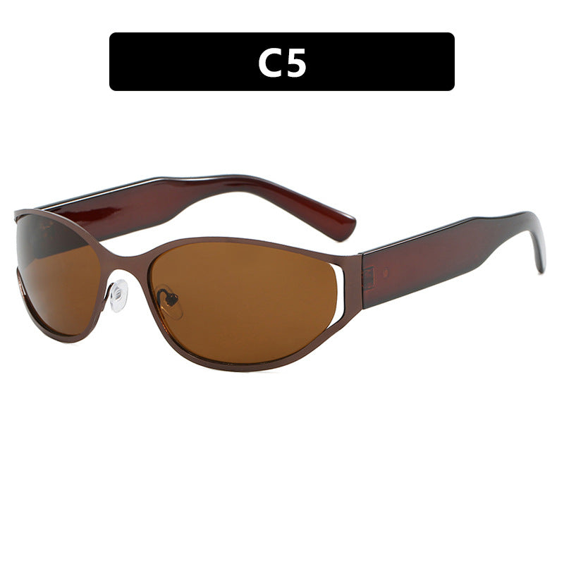 Damen moderne Sonnenbrille mit eleganten Konturen und schützendem UV-Filter Brehn