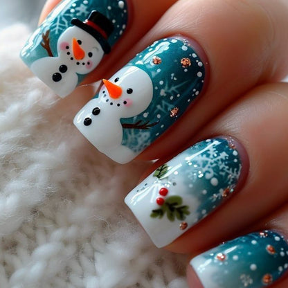 Festliche Winter-Themen 3D Nagelkunst Extensions Brehn 1789713261