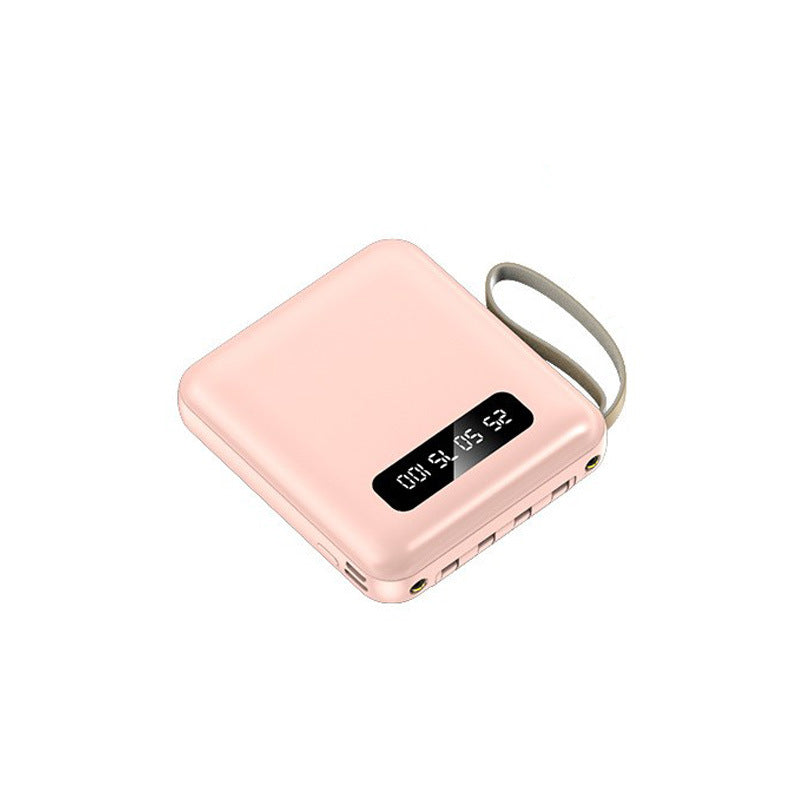 Kompakter Powerbank mit Integrierten Ladekabeln Brehn