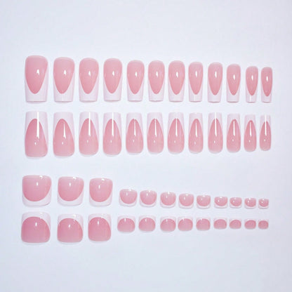 Premium French Tip Press-On Nail Set Brehn