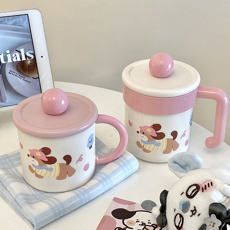 Kaffeebecher mit Verspieltem Hundemotiv Brehn