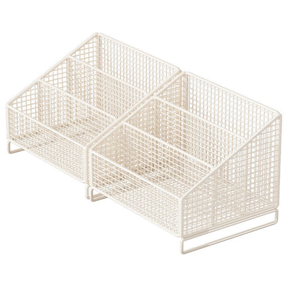 Kompakter gestufter Drahtgitter-Slipper- und Schuh-Organizer-Regal