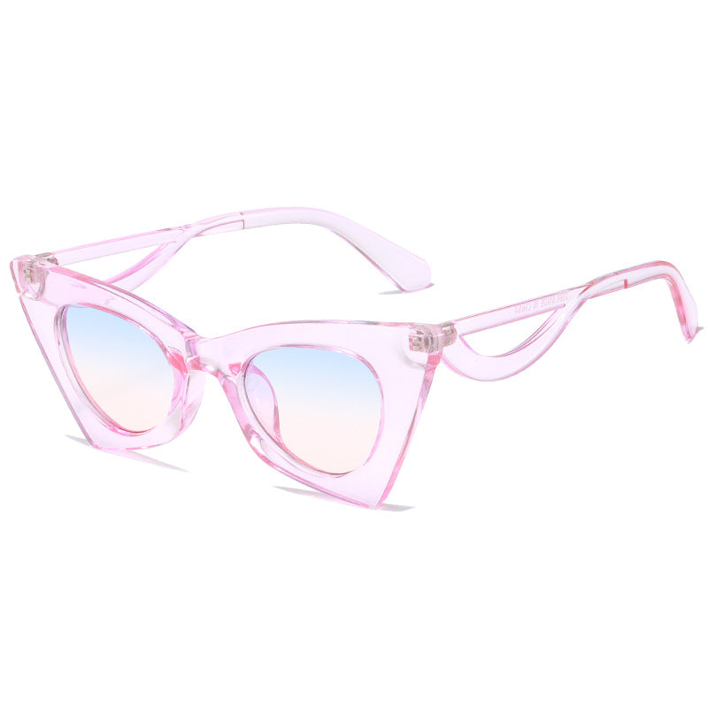 Damen Modische Katzenaugen Sonnenbrille im Fashion-Stil Brehn
