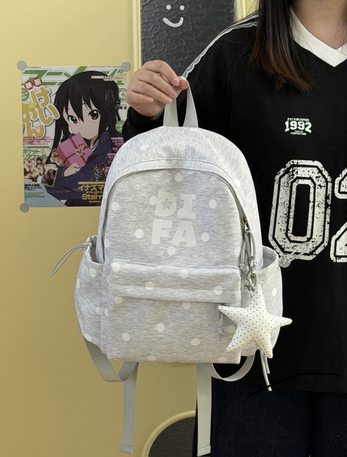 Stylische Sternen-Print Schulrucksack Brehn