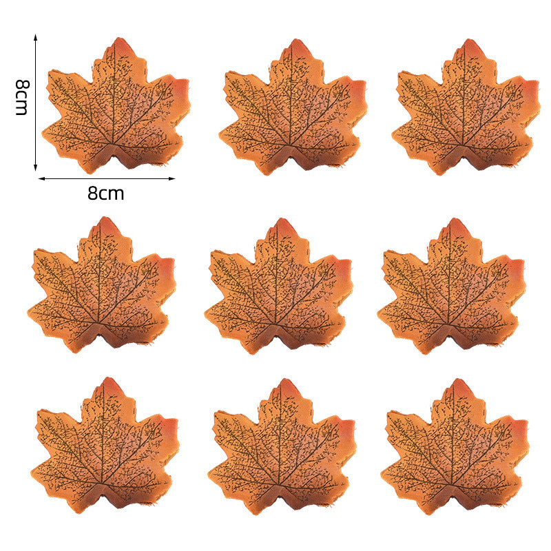 Künstliche Ahornblätter Tischdekoration aus flexiblem PU für herbstliche Gestecke