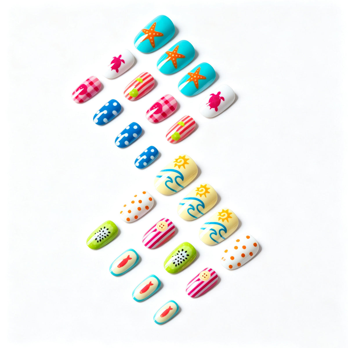 Kreatives Sommer-Thema Nagelkunst Set