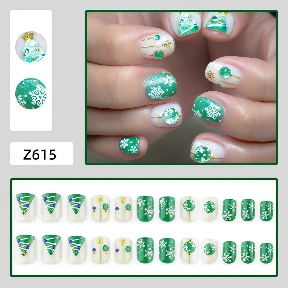 Kunstnagelset mit Festlichen Weihnachtsmotiven Brehn