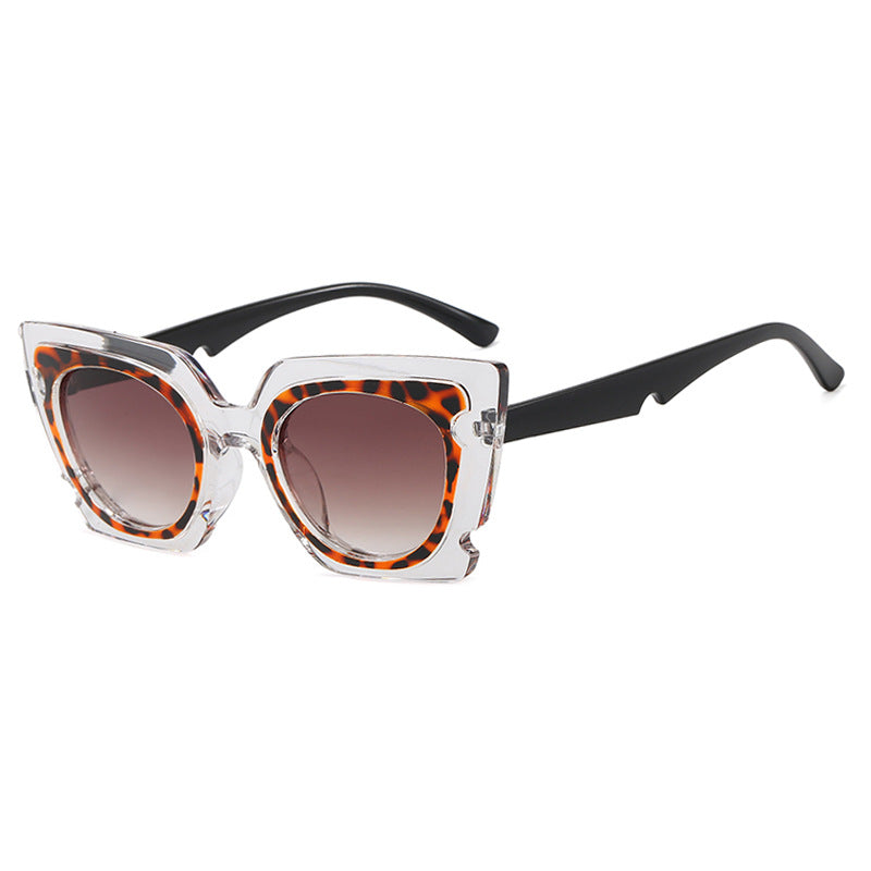Damen oversized Sonnenbrille mit extravagantem Rahmen und UV-Schutz Brehn