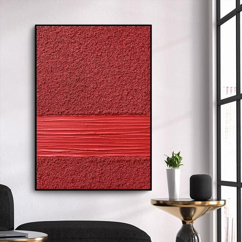 Texturiertes minimalistisches abstraktes Leinwand-Wandkunst