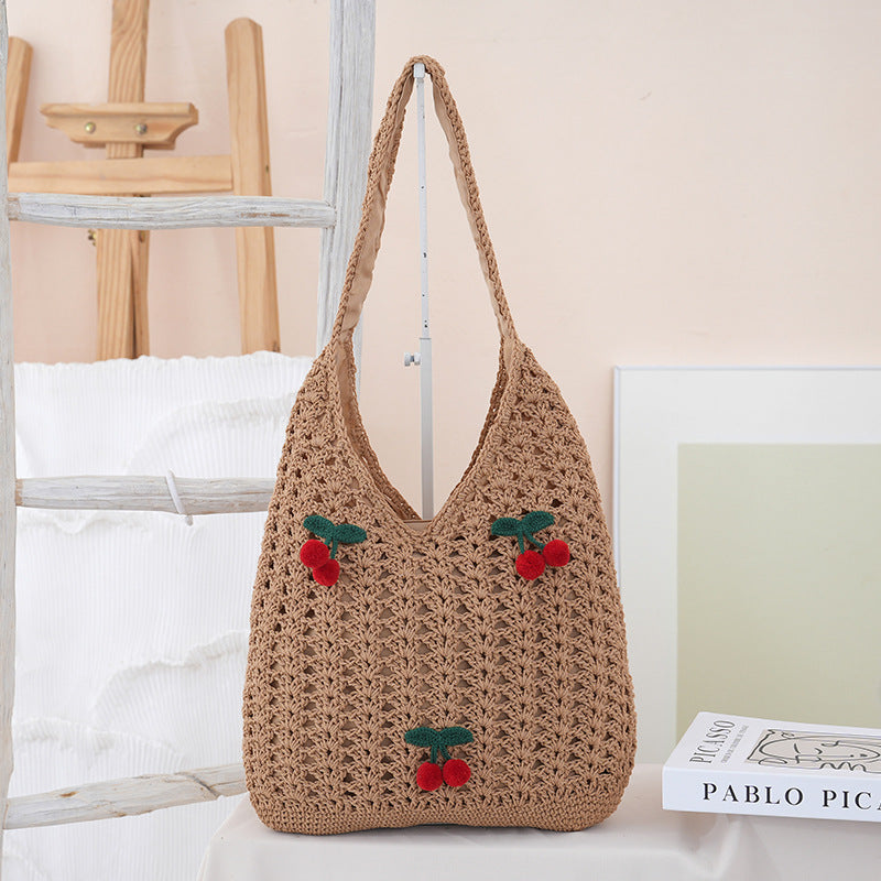 Handgefertigte Baumwoll-Shopper mit Fruchtigem Design Brehn