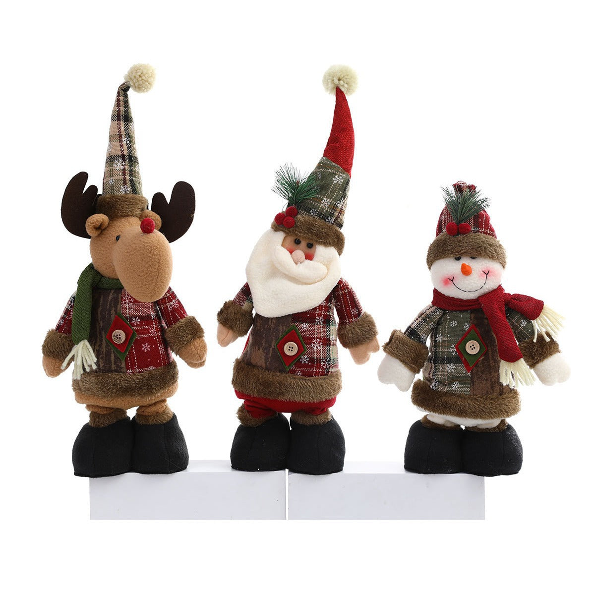 Verspielt Plüsch Santa Figurine Brehn