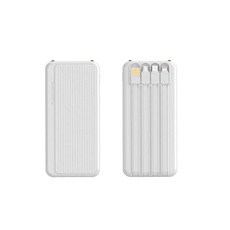 Powerbank mit Integrierten Ladekabeln und Hochgeschwindigkeitsladefunktion Brehn