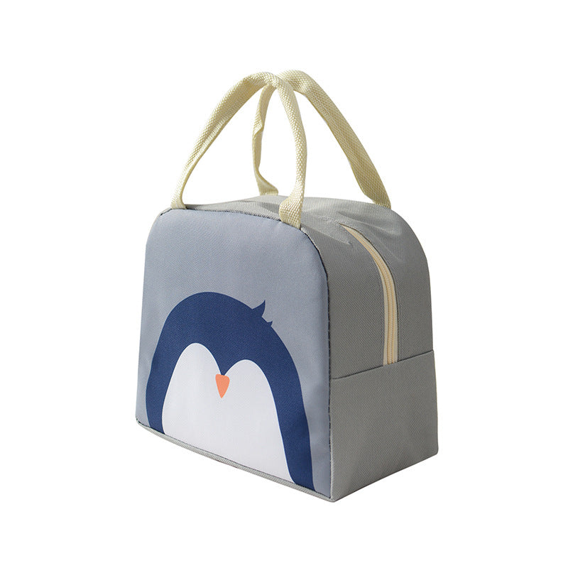 Spaßiger Pinguin-Themen Isolierte Lunchbox