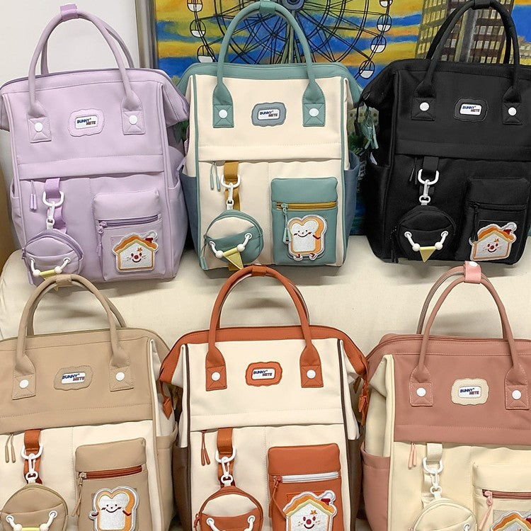Stylischer Mehrfach-Taschen-Rucksack Brehn