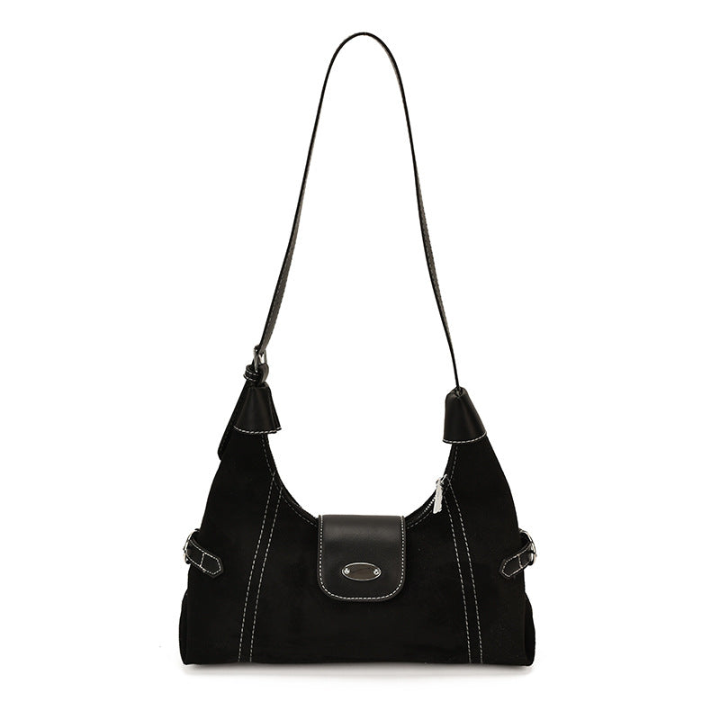 Stylische Wildleder-Schultertasche Brehn