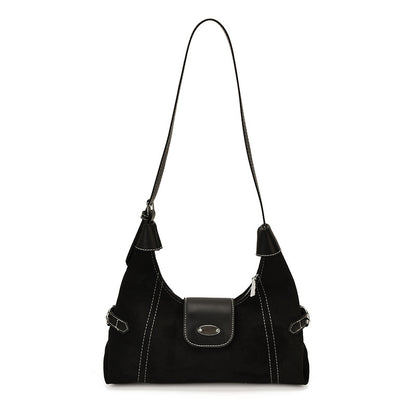 Stylische Wildleder-Schultertasche Brehn