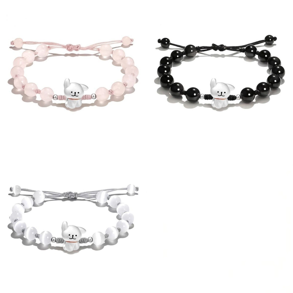 Verstellbares süßes Hund Charm Armband Brehn