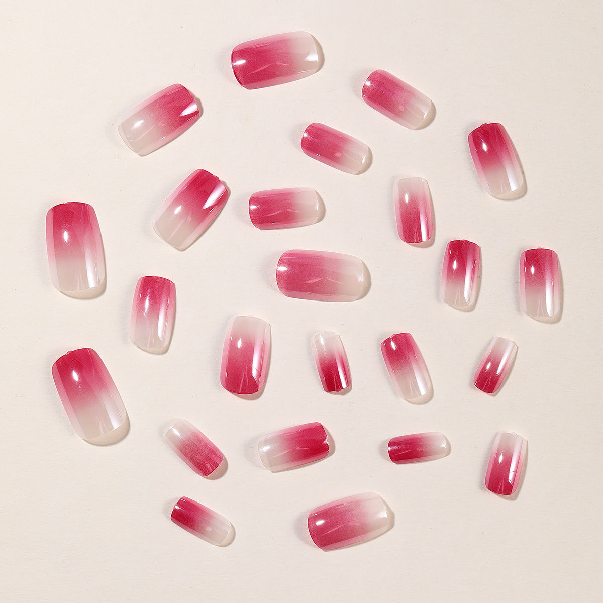 Ombre Glänzendes Press-On Nagel Set Brehn