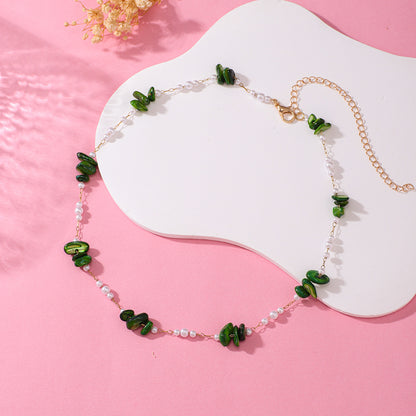 Elegante florale Perlenkette Brehn