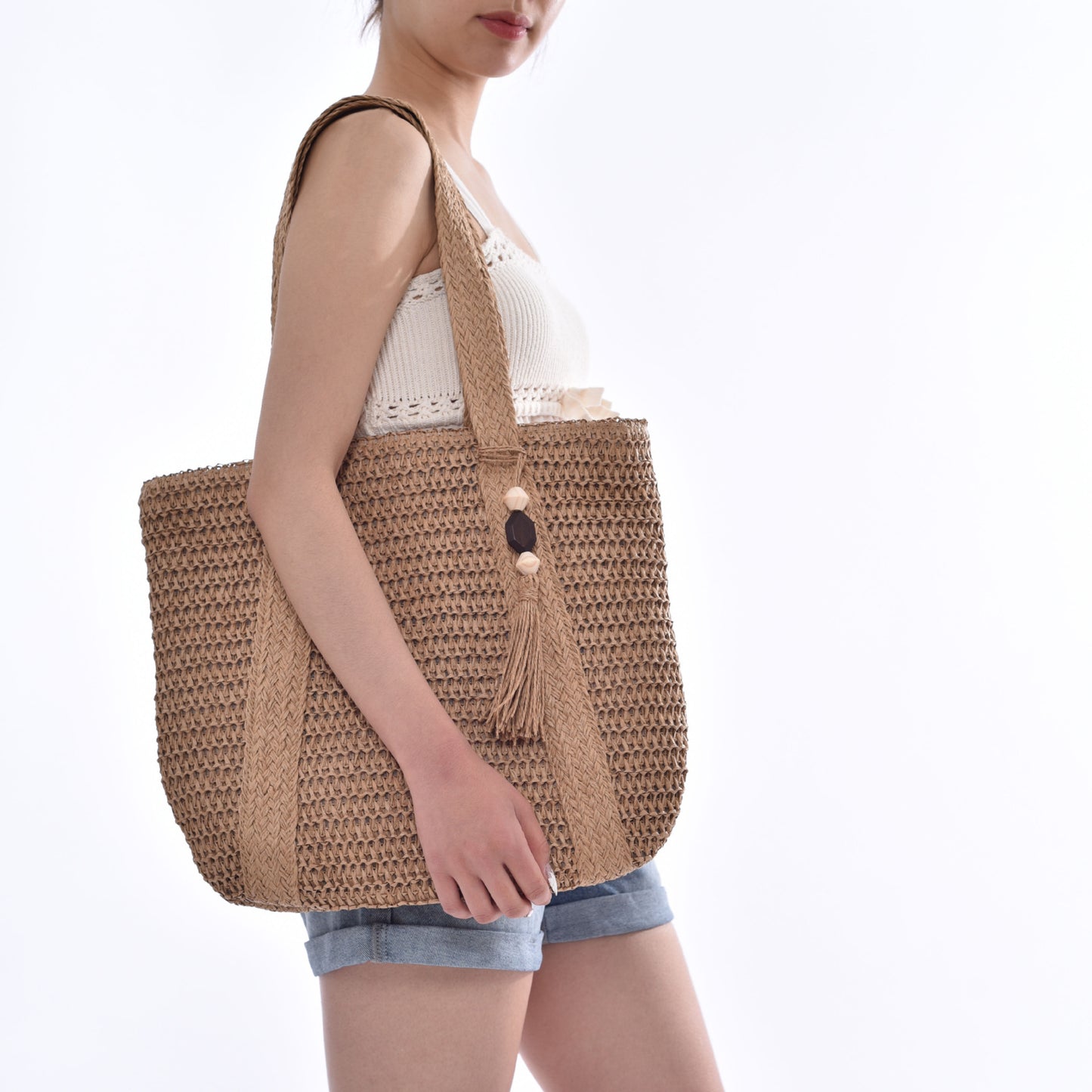 Elegante und Luftige Basttraum Tasche Brehn