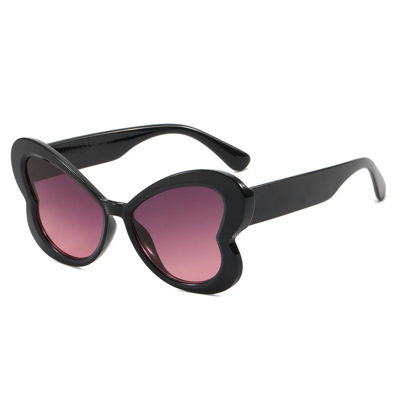 Damen Oversized-Sonnenbrille im verspielten Schmetterlingsdesign Brehn