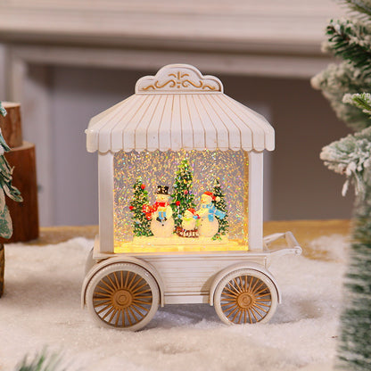 Dekorative Lichter-Laterne mit Schneekugel Brehn