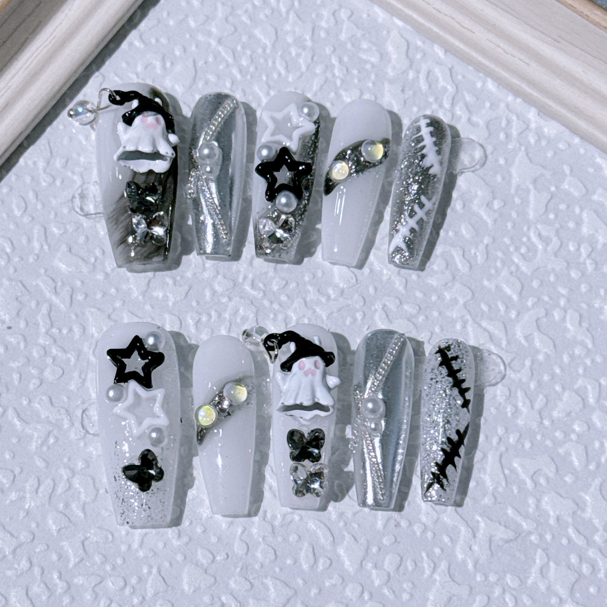 Glamouröses Halloween Nagelkunst Set