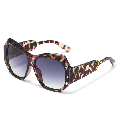 Statement Sechseckige Rahmen Sonnenbrille Brehn