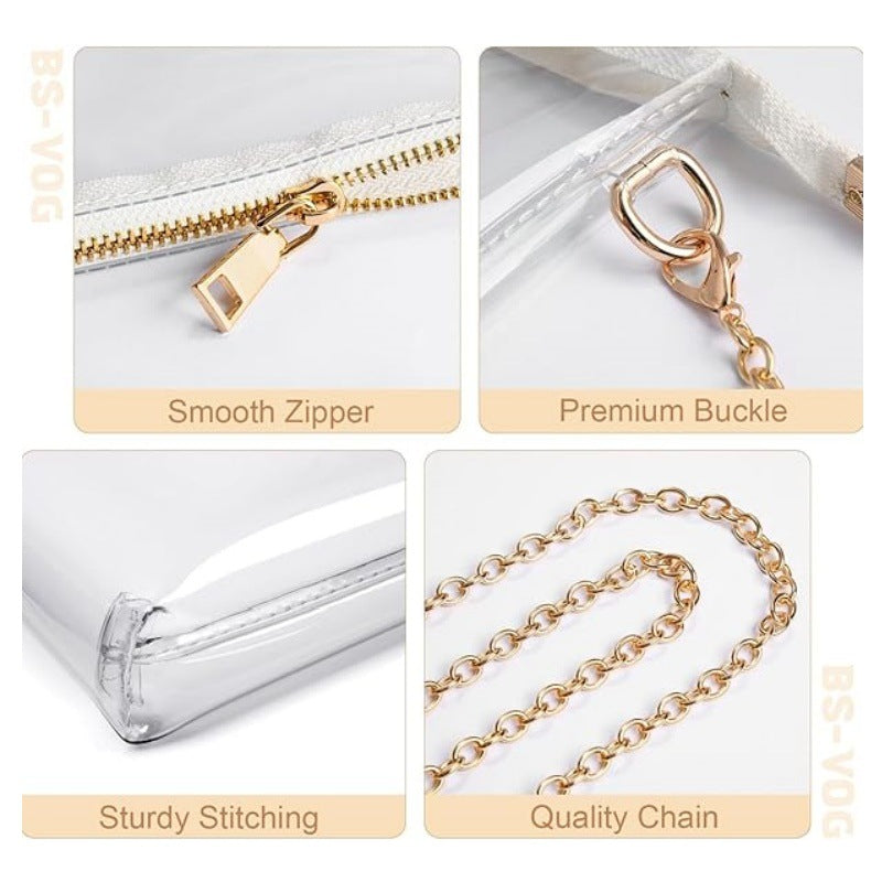 Elegante Durchsichtige Clutch Brehn