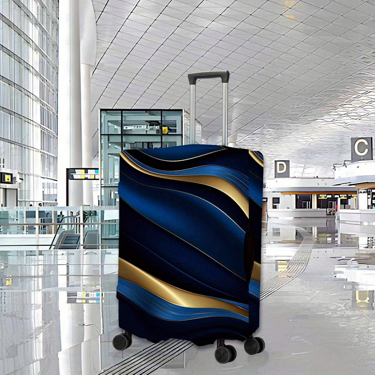 Damen Hartschalenkoffer mit elegantem Wellendesign Brehn