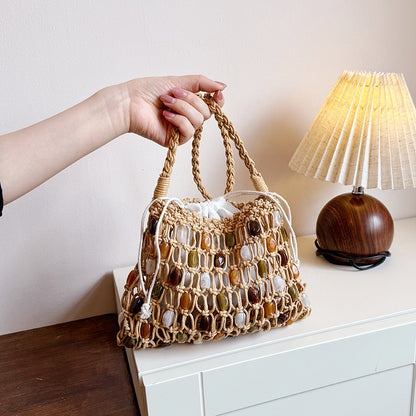 Künstlerische Gewebte Strandtasche